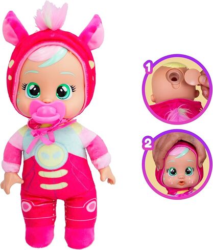 لعبة كراي بيبيز تايني كادلز تالنتس ديزي، ترتدي زي نجمة البوب ​​وتبكي دموع حقيقية، دمية طفل مقاس 9 بوصة in Kuwait