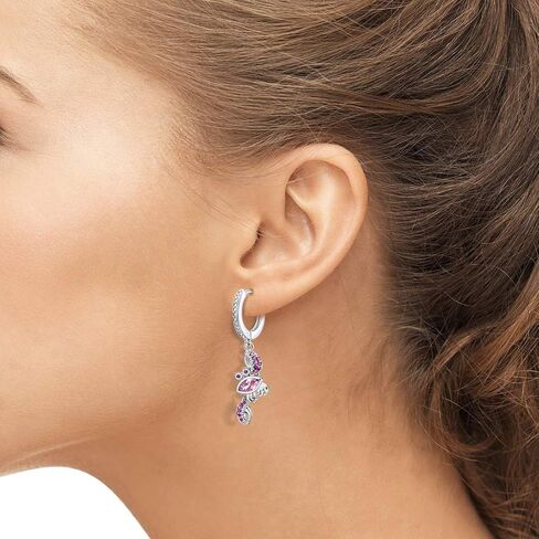 نمط المحيط والشاطئ متدلي مع أقراط حلقية معانقة متمحورة زركونيا مكعب، الحياة البحرية تحت عنوان بافيه ملون نانو زركون غير متماثل أقراط متدلية صغيرة للنساء والفتيات المراهقات in Kuwait