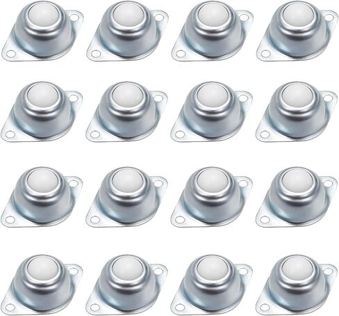 16PCS 5/8 Inch Nylon Ball Transfer Bearing Unit, Roller Ball Transfer Bearing Casters, Ball Bearing Rollers, Table Conveyor Roller Ball for Transmission, Furniture, Wheelchair 22lb Load Capacity in Saudi Arabia