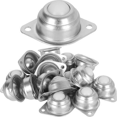 16PCS 5/8 Inch Nylon Ball Transfer Bearing Unit, Roller Ball Transfer Bearing Casters, Ball Bearing Rollers, Table Conveyor Roller Ball for Transmission, Furniture, Wheelchair 22lb Load Capacity in Saudi Arabia