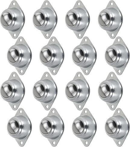 16 قطعة 5/8 بوصة وحدة محمل نقل الكرة النايلون، عجلات محمل نقل الكرة الدوارة، بكرات محمل الكرة، كرة دوارة ناقلة للطاولة لنقل الحركة، الأثاث، الكرسي المتحرك سعة تحميل 22 رطل in Kuwait