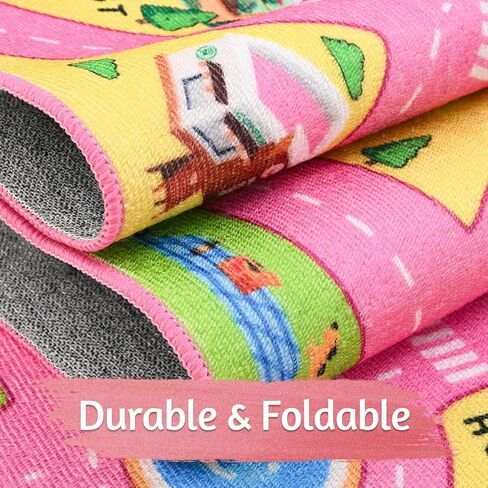 Large Kids Car Rug for Playroom, 5x8 Ft Educational Kids Carpet for Toy Cars, Non Slip Play Mat Rug for Kids Room Nursery Classroom, Washable City Road Rug for Children Toddler Boy Room Decor in Saudi Arabia