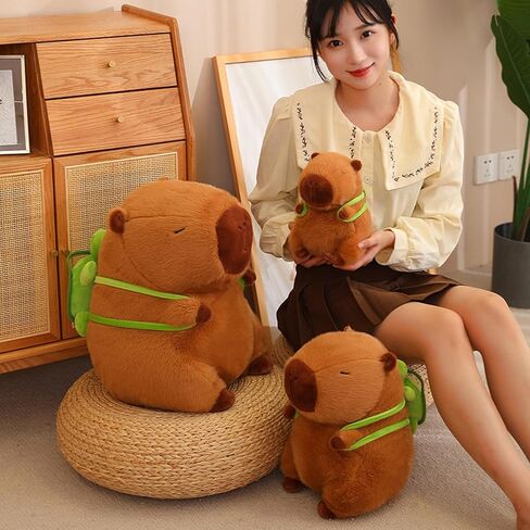 Capybara Stuffed Animal, Capybara Plush Toy Cute Capybara Plushie Pillow Doll Gift for Kids and Home Decoration, 17inch in Saudi Arabia