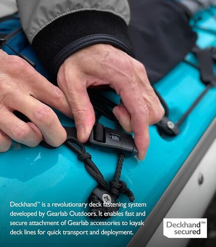 Gearlab Deck Pod 2 - حقيبة سطح الكاياك، نظام Deckhand (يحمل تعويم المجداف، مضخة الآسن) (أبيض قطبي) (أبيض) in Kuwait