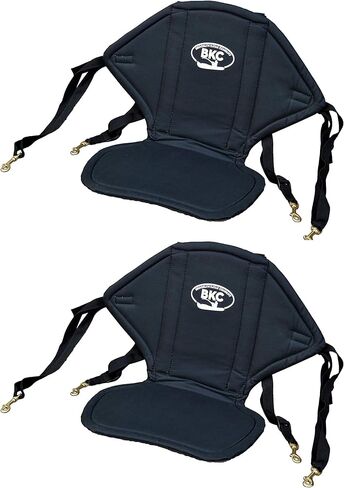 BKC UH-KS222 Universal Sit-On-Top Soft Padded Kayak Seat and Backrest with Water Bottle Pouch for Fishing/Kayaking/Rafting/Canoeing by Brooklyn Kayak Company (2 pack) in Saudi Arabia