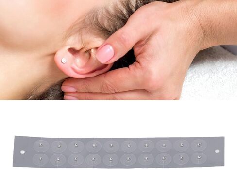 100 قطعة بذور العلاج بالابر العلاج بالابر الأذن ملصق التصحيح لعلاج الأذن غير مؤلم وآمن يعزز تدفق الدم مع الخرز لزجة in Kuwait