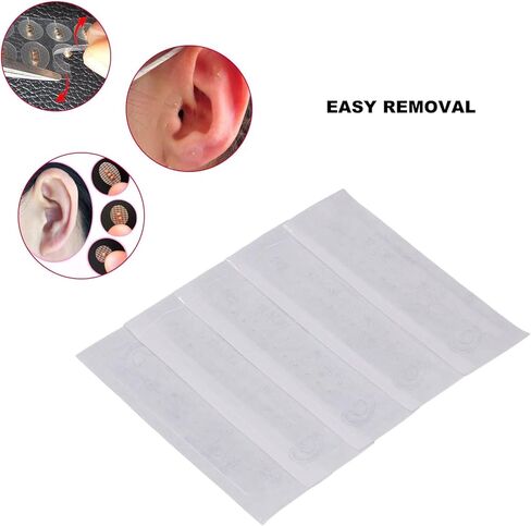 100 قطعة بذور العلاج بالابر العلاج بالابر الأذن ملصق التصحيح لعلاج الأذن غير مؤلم وآمن يعزز تدفق الدم مع الخرز لزجة in Kuwait