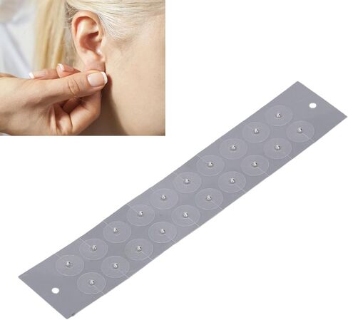 100 قطعة بذور العلاج بالابر العلاج بالابر الأذن ملصق التصحيح لعلاج الأذن غير مؤلم وآمن يعزز تدفق الدم مع الخرز لزجة in Kuwait