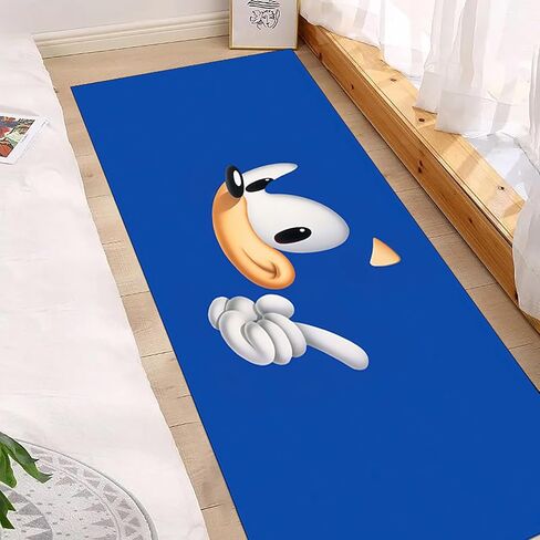 Kid's Room Non-Slip Rug, Anime Blue Rug, Cartoon Rug, Bedroom Bathroom Rug, Kids Gift for Boys, Girls, Children and Babies(47 in × 31.5 in) in Saudi Arabia