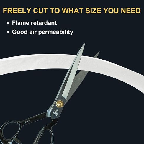 2 لفات من سدادة نافذة مكيف الهواء - رغوة مكيف الهواء 2 بوصة × 0.8 بوصة × 6.5 قدم شريط إغلاق عازل للتيار المتردد، شريط لاصق من الفوم لعزل نافذة التيار المتردد in Kuwait