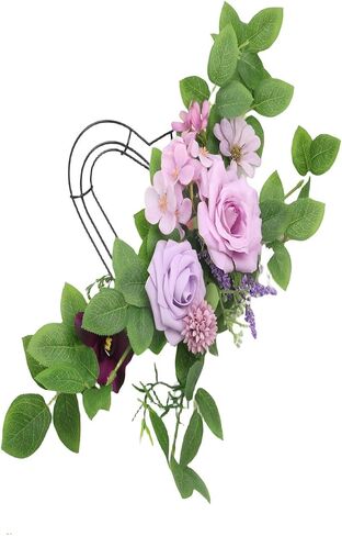 4 Pcs Wire Wreath Frame Rings 8 inch Metal Wreath Form for Crafts Floral for Wedding Party Birthday Decoration, Black Circle in Kuwait