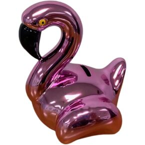 Creative Gifts International Puffy Unicorn Piggy Bank, White and Rainbow, Ceramic, 5" x 7", Gift Boxed in Kuwait