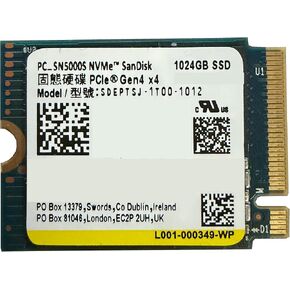 WD PC SN5000S SSD 1 تيرابايت M.2 2230 30 مم NVMe PCIe 4.0 Gen4 x4 Series محرك الحالة الصلبة لجهاز PS5 Dell HP Lenovo Ultrabook Surface Pro Steam Deck in Kuwait