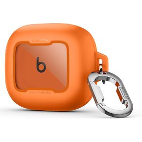 SURITCH Case for Beats Powerbeats Fit Case Cover, Magnetic Bumper Cases for Powerbeats Fit Earbuds 2025, Shockproof Protective Cover with Magnetic Lock & Carabiner for Workout, Sport, Travel, Black in Saudi Arabia