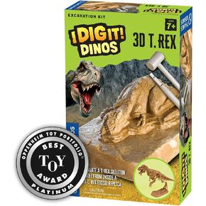 Thames & Kosmos I Dig It! Treasure - Pirate Treasure Excavation Kit | Explore Archaeology | Dig Treasure Out of a Plaster Block! | Unique Composition for a Fun, Dust-Free Educational Activity, Blue in Kuwait