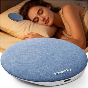 مكبر صوت وسادة Kinglucky للنوم، بلوتوث 6.0 رفيع للغاية تحت الوسادة، جهاز صوت ضوضاء بيضاء للنوم الجانبي، إيقاف تلقائي، قابل لإعادة الشحن، سرير مشترك للأزواج، محمول أثناء السفر، أزرق in Kuwait