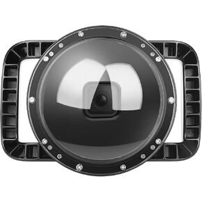 منفذ قبة متوافق مع Gopro Hero 13/12/11/10/9 أسود، عدسة قبة مزدوجة محمولة مدمجة 30 متر/98 قدم، حافظة مقاومة للماء مزودة بزر تشغيل in Kuwait