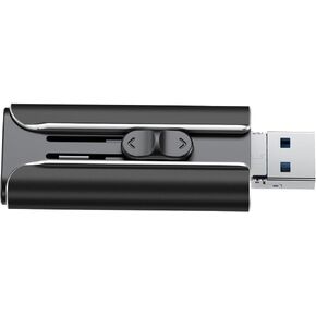 USB Adapter Reader, Plug & Play File Transfer for PC, MacBook,Camera (Black) in Saudi Arabia