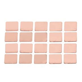 20PCS Copper Heat Sink Shim High Performance Thermal Conduction Pad for Laptop CPU GPU Cooling 15x15mm Professional Grade Copper Material Fast Heat Dissipation Solution (1.5mm) in Kuwait