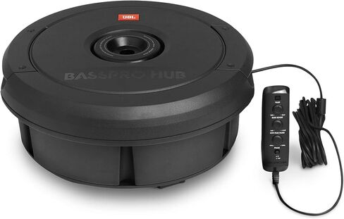 JBL BassPro Hub 11 بوصة تعمل بالطاقة 200 وات مضخم صوت ومجموعة أسلاك - صوت جهير عميق، تصميم مضغوط، أسود in Kuwait