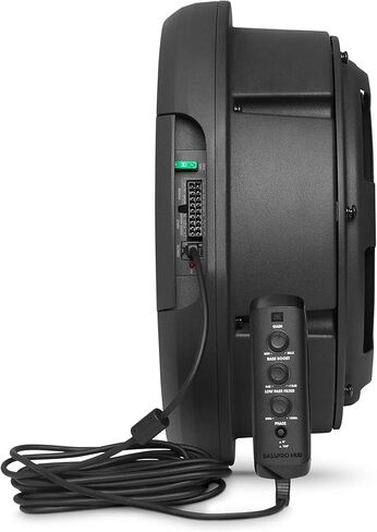 JBL BassPro Hub 11 بوصة تعمل بالطاقة 200 وات مضخم صوت ومجموعة أسلاك - صوت جهير عميق، تصميم مضغوط، أسود in Kuwait