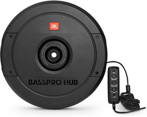 JBL BassPro Hub 11 بوصة تعمل بالطاقة 200 وات مضخم صوت ومجموعة أسلاك - صوت جهير عميق، تصميم مضغوط، أسود in Kuwait