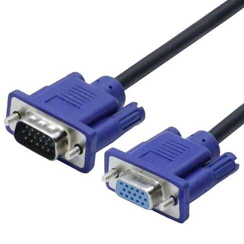 كابل تمديد VGA M-F VGA كابل شاشة HD15 ذكر إلى أنثى، وليس سلك ذكر مزدوج، لجهاز عرض الكمبيوتر التلفزيوني in Kuwait
