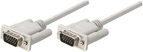 Manhattan - VGA cable - HD-15 (M) - HD-15 (M) - 10 ft - molded - Grey Color in Saudi Arabia
