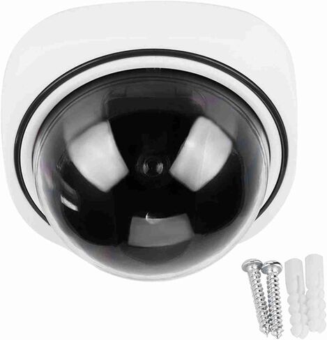 Fake Fake Security Camera Dome 11×11×7 Home Security Dome Simulated Camera Video Dummy Indoor Outdoor Security Camera Dummy Security Camera Fake Security Camera Dome in Saudi Arabia