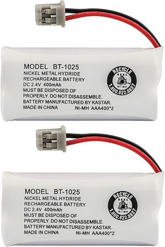 Kastar 2-Pack BT-1025 Battery Compatible with Uniden DECT2185 DECT2185-2 DECT2185-3 DECT2188 DECT2188-2 DECT2188-3 DECT2188-4 DECT2188-5 DECT2662 DECT2662-2 DECT2882 DECT2882-2 DECT2882-3 DECT2888 in Saudi Arabia