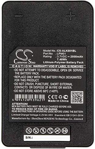 XSP 2000mAh Replacement Battery for Autec LK NEO Part NO LPM01, R0BATT00E10A0 Parts Battery Batteries in Saudi Arabia