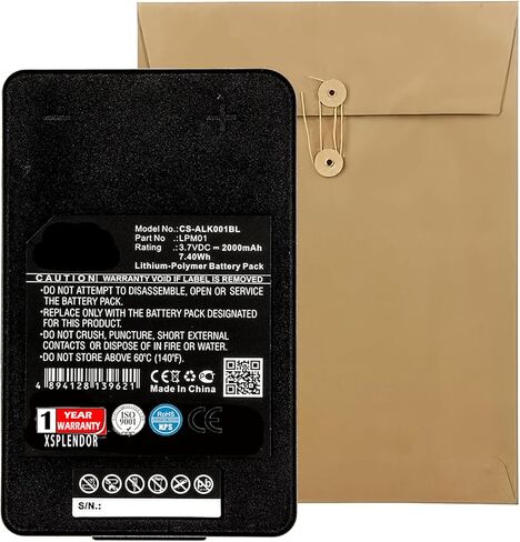XSP 2000mAh Replacement Battery for Autec LK NEO Part NO LPM01, R0BATT00E10A0 Parts Battery Batteries in Saudi Arabia