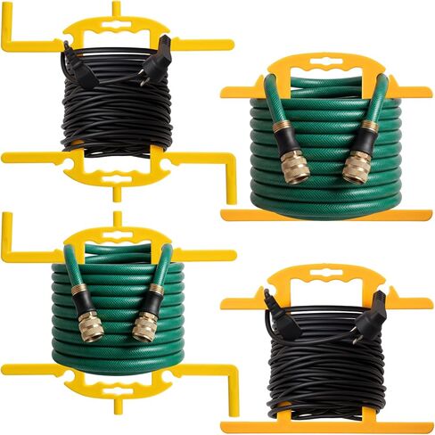 Ripeng 4 Pcs Extension Cord Organizer & Portable Hose Reels with Handle, H-shape and Rotating Cord Holder Design, ABS Cable Storage for up to 100 ft, Wind and Release for Garage, Workshop, Yard in Saudi Arabia