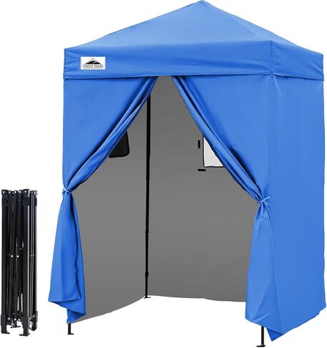 EAGLE PEAK Flex Ultra Compact 4x4 Changing Room, Pop-up Canopy, Sun Shelter, Portable Privacy Canopy Cabana for Pool, Fashion Photoshoots, or Camping, White in Kuwait
