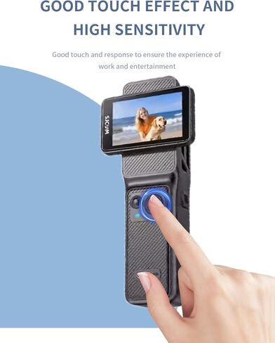[3 عبوات] واقي شاشة لعدسة الشاشة SJCAM C400 طبقة شاشة دوارة، طبقة مقسى للشاشة، طبقة TPU مرنة من BOVUGAC متوافقة مع عدسة الشاشة SJCAM C400، فيلم شاشة دوار، مضاد للخدش رفيع للغاية. in Saudi Arabia