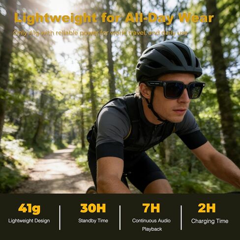 AI Smart Glasses with Camera, 4K POV Video Recording, Real-Time Translation in 140+ Languages, Voice Assistant, Object Recognition, Photochromic Lenses, Bluetooth/WiFi for Travel, Work, Vlogging in Saudi Arabia