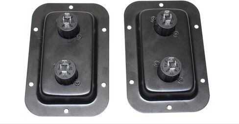 (2) لوحتان أصليتان لمكبرات الصوت من نوع Neutrik NL4MPXX Dual SpeakON Jack in Saudi Arabia