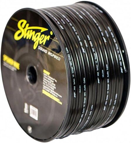 Stinger SPW512BK PRO Series 12 Gauge Primary Wire 250-Feet (Black) in Saudi Arabia