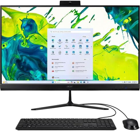 acer Aspire C27 27 بوصة الكل في واحد سطح المكتب Ryzen 5 7430U 16GB RAM 512GB SSD FHD IPS 120 هرتز WiFi 6E Bluetooth Webcam Windows 11 Bundle Antivirus Mouse Pad Screen Cleaner 24 شهر CPS الضمان in Saudi Arabia
