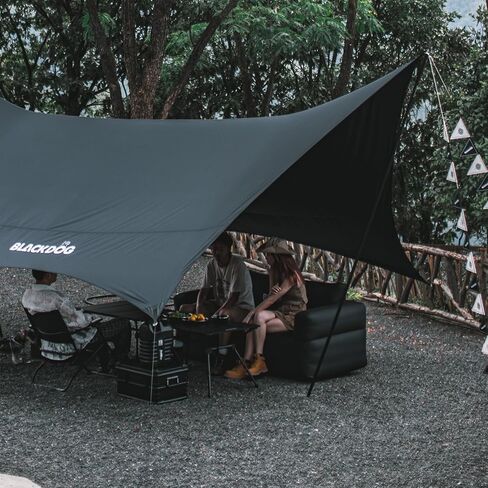 BLACKDOG 2-Person Inflatable Camping Sofa with Built-in Rechargeable Pump, 660lbs Heavy Duty Air Couch, Portable 300D Oxford Fabric Blow Up Loveseat for Outdoors, Backyard, Beach & Indoor Lounge in Saudi Arabia