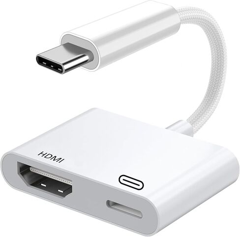 محول USB C إلى HDMI 4K@240 هرتز معتمد من Apple MFi لهاتف iPhone 17/16/15، سلك AV رقمي من النوع C إلى HDMI مع 100 وات PD لجهاز MacBook Pro/Air iPad Pro إلى شاشة عرض التلفزيون in Kuwait