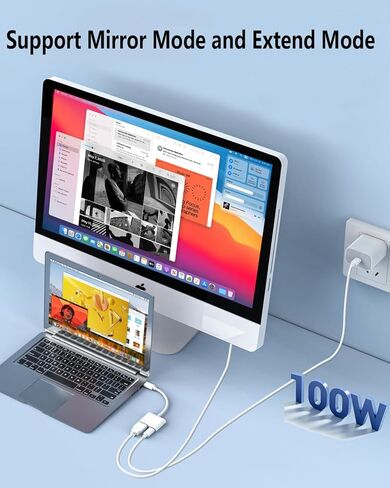 محول USB C إلى HDMI 4K@240 هرتز معتمد من Apple MFi لهاتف iPhone 17/16/15، سلك AV رقمي من النوع C إلى HDMI مع 100 وات PD لجهاز MacBook Pro/Air iPad Pro إلى شاشة عرض التلفزيون in Kuwait