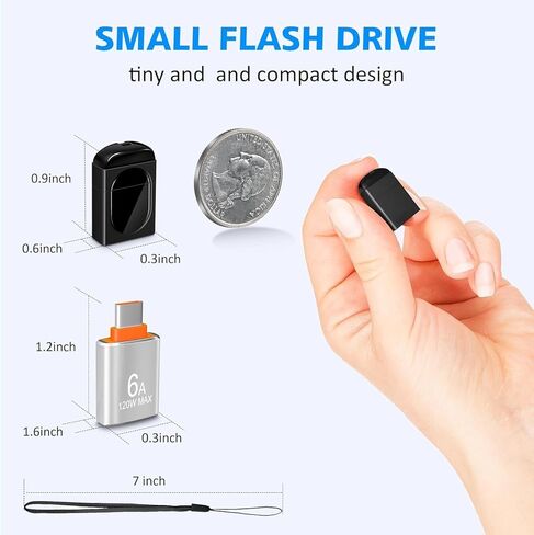 Bulk Super mini USB Flash Drives SUNKANGKIE Ultra Thumb Drives Customized USB Memory Stick Jump Drive 2.0 pendrive USB Storage (1, 16GB) in Kuwait
