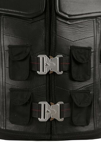 Unisex Trinity Blade Costume Vest for Cosplay - Military Style Leather Tactical Vest in Saudi Arabia