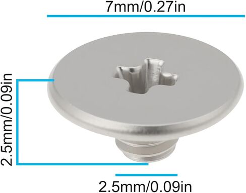 10 قطعة M2.5x2.5x7mm مسامير مفصلية لغطاء شاشة الكمبيوتر المحمول متوافقة مع HP in Kuwait