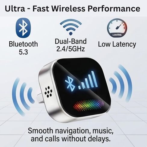 2026 Upgraded Wireless Carplay Adapter, 4-in-1 Wireless CarPlay Adapter for Android & iPhone – CarPlay + Screen Mirroring, AirPlay Mirror & Android Mirror, Mini USB with Type-C Plug & Play in Saudi Arabia