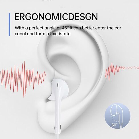 2 Pack Headphones with USB-C Plug, Wired Ear Buds with Built-in Remote to Control Music, Phone Calls, and Volume,Compatible for iPhone 15 16 17 Pro Max Plus. in Saudi Arabia