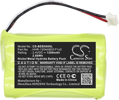 Cameron Sino Battery for Bang & Olufsen Beo5 PN:Bang & Olufsen HHR-120AAB33 F1x2 1200mAh / 2.88Wh in Saudi Arabia
