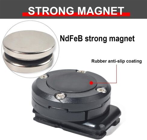 Magnetic Two-Way Radio Mount Kit, Heavy Duty NdFeB Magnet Clip Holder with Anti-Slip Coating, Compatible with Motorola R7, DP, DGP, APX, XiRP, XPR Series Walkie Talkies in Saudi Arabia