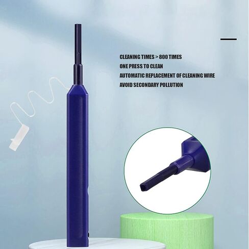 flexman 2Pcs Portable Fiber Optic End Face Cleaning Pen, One Press Anti Static Optical Connector Cleaning Tool with 800 Times for 1.25mm LC MU 2.5mm SC FC ST E2000 in Saudi Arabia